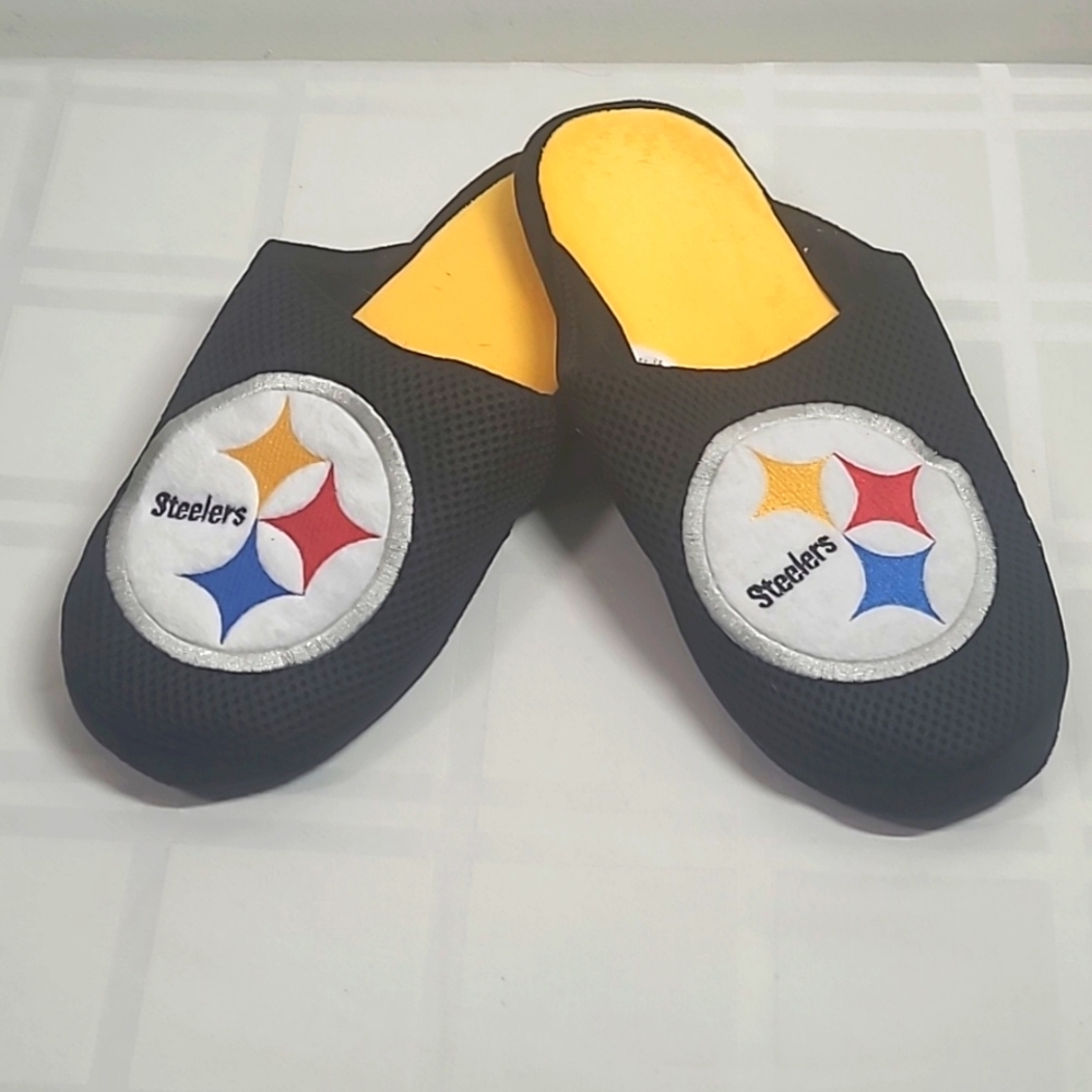 Foco Men's Pittsburgh Steelers Slippers